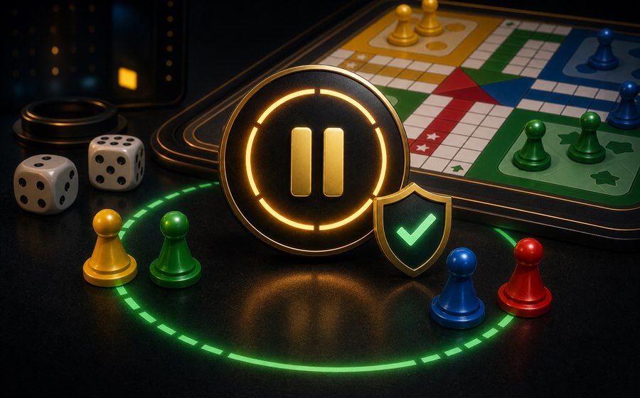 Safe pause point for online Ludo room checks